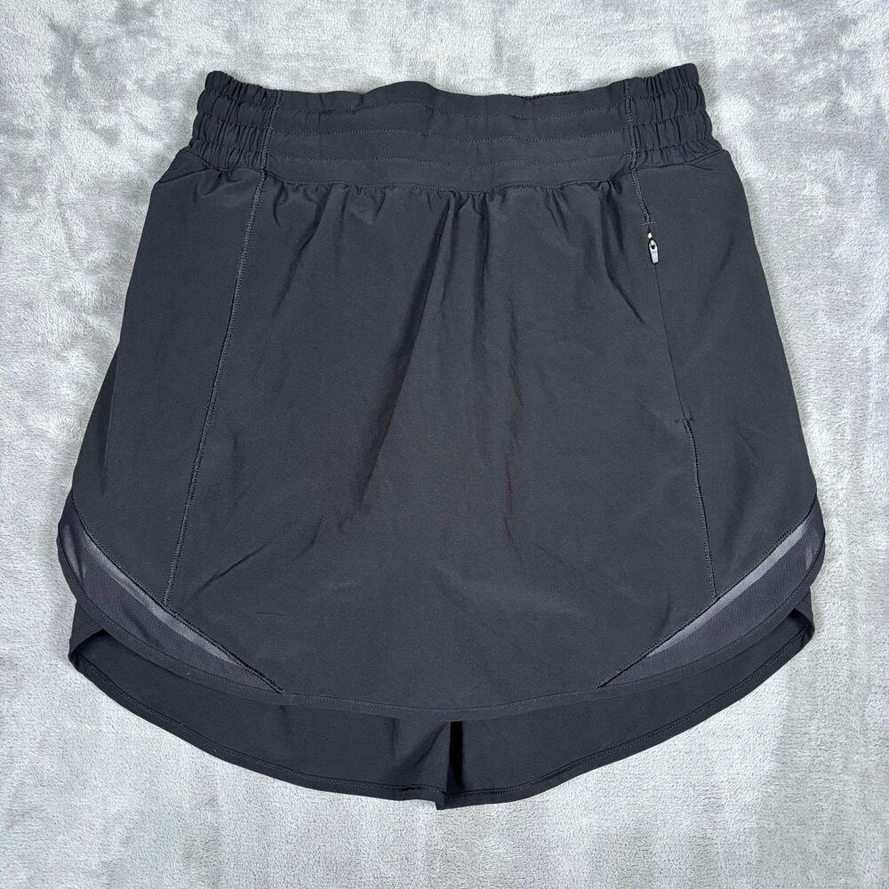 Lululemon Hotty Hot High-Rise Skirt Black Size 4 Athletic Running Skort